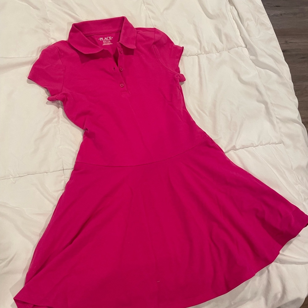 The Children's Place Bright Pink Polo Dress